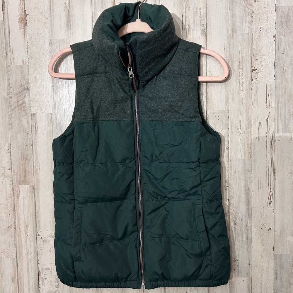 Old Navy Dark Green Quilted Puffer Vest XS Women’s